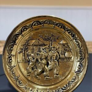 vintage brass wall plate
